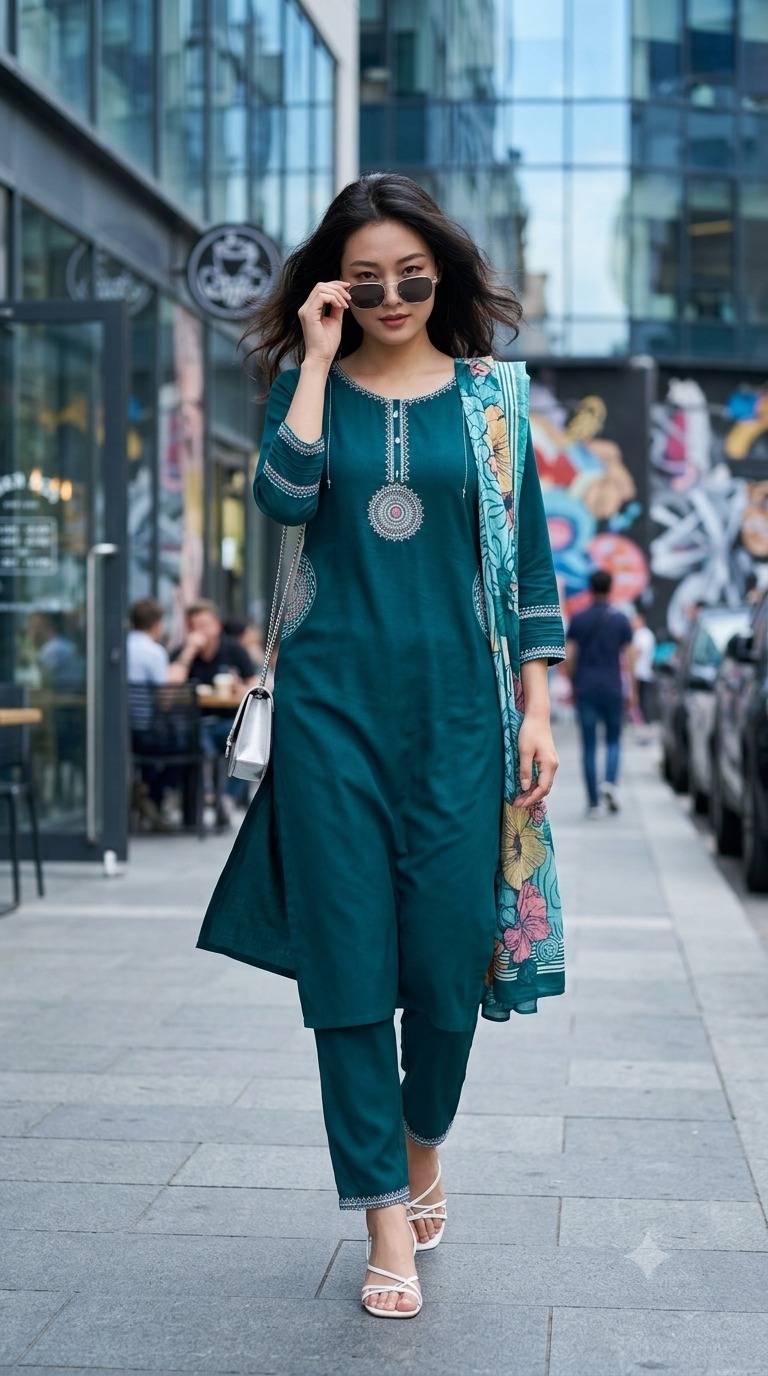 Sonam By Fashid Wholesale Designer Ethnic Wear Collection viscose Cotton flex Kurtis At Wholesale Price